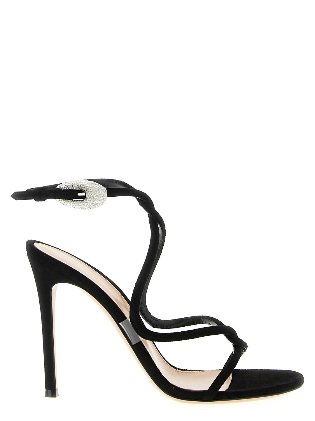 Gianvito Rossi Mamba Crystal Sandali - Nero | 3501d6c9ea3bb79e26a58d12ec67f7e11d902b2b