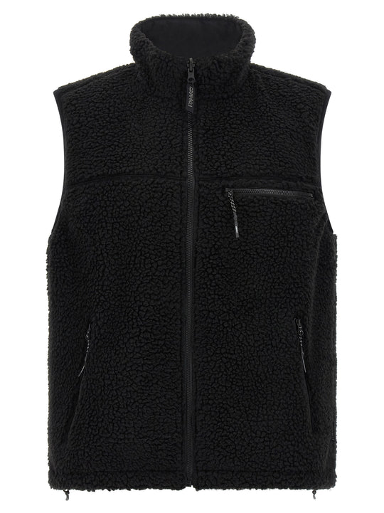 Reversible Sherpa Gilet Nero
