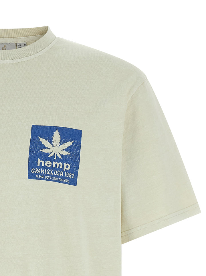 Gramicci Hemp T shirt - Beige | 02ebfa57ff1832d60ff23f15542954eff5d11d06