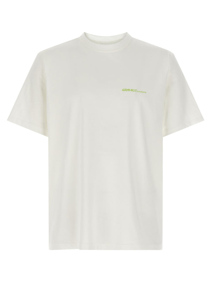Gramicci Hurricane T shirt - Bianco | 3e62c1bf0088611fc52741f11f5dd7ab88e0e5ca