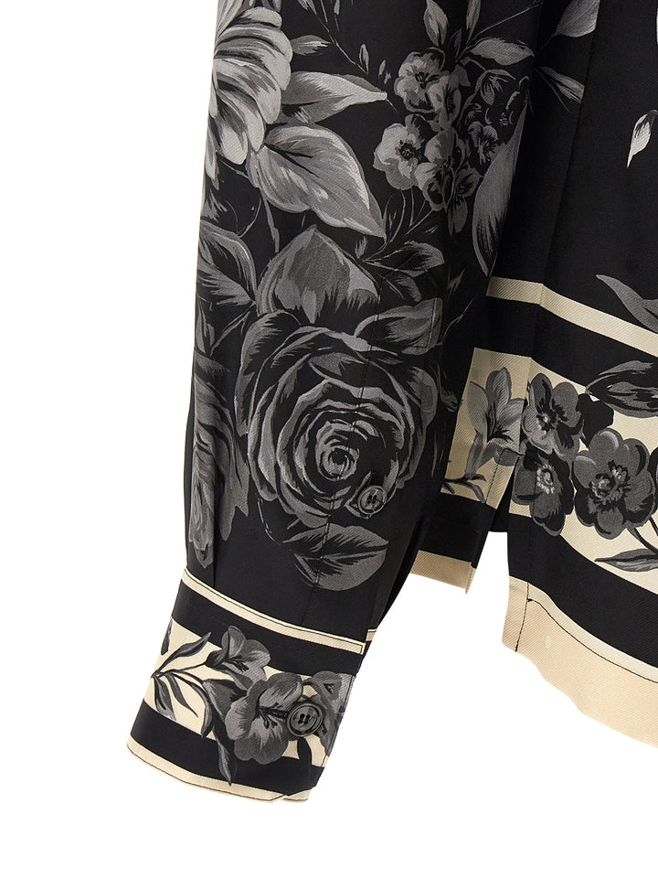 Dolce & Gabbana Bouquet Fiori Camicie - Nero | 25f4f7761047002d469a0062d520d4a4299fa1f6