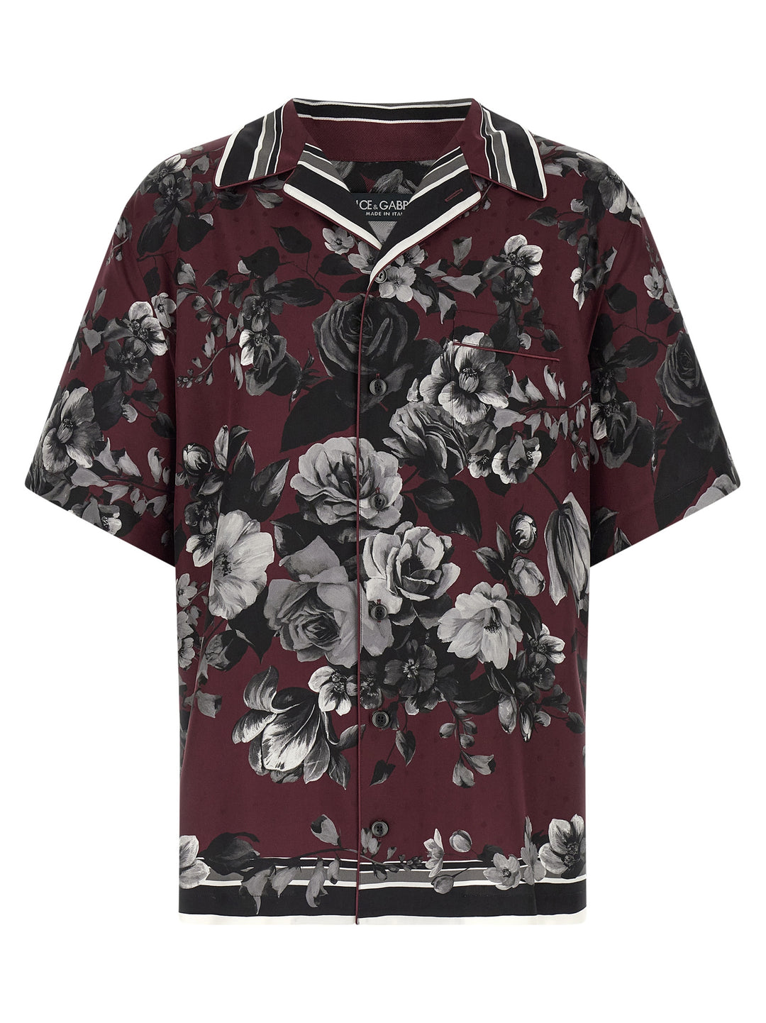 Dolce & Gabbana Bouquet Fiori Camicie - Bordeaux | b0cbe3e07a322c41e8302f1c35912c685b339edf