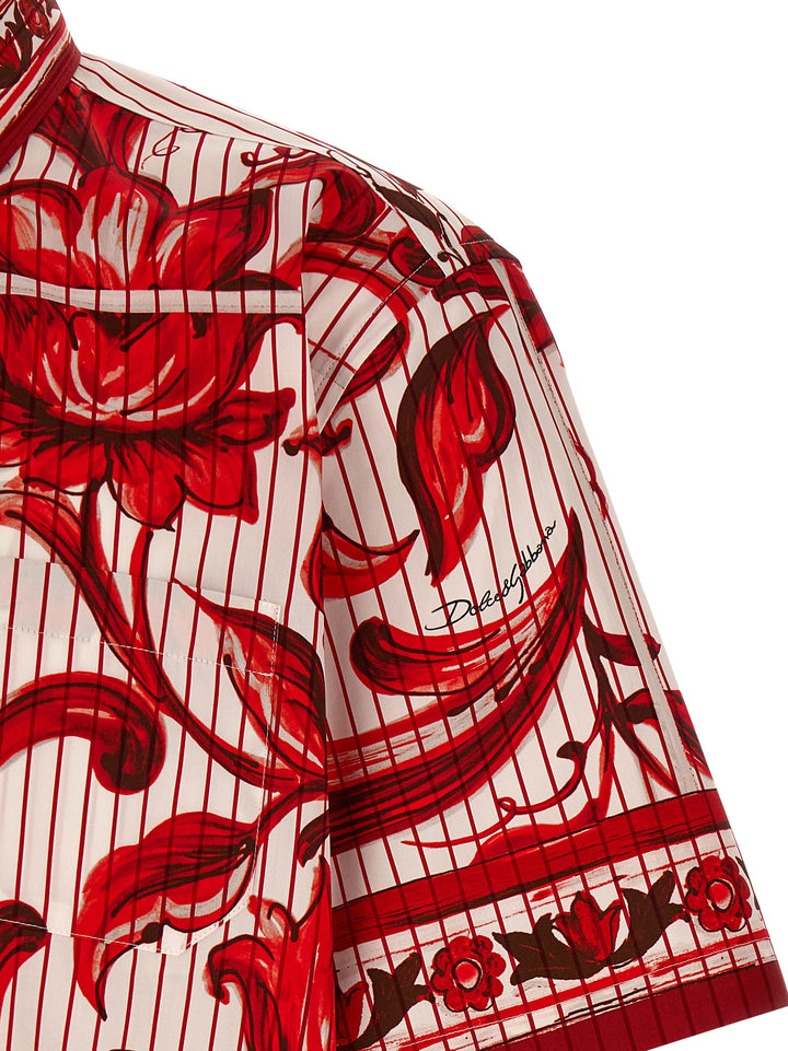 Dolce & Gabbana Maiolica Camicie - Rosso | 1dacb791e7dc5f0c92173a65c5c40f7adc2d2d71