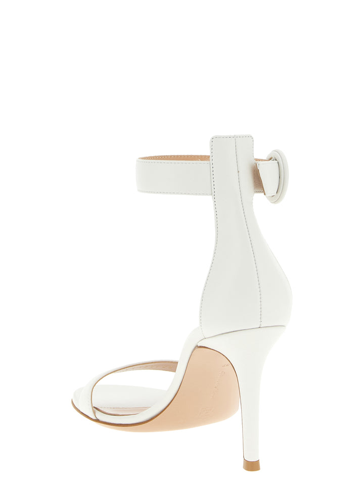 Gianvito Rossi Portofino Sandali - Bianco | 53249aa02de458ac54639ff71200ac24fbc56579