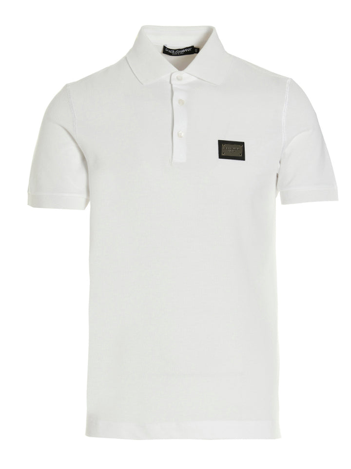 Dolce & Gabbana Dg Essential Polo - Bianco | a0ed1f8782a406d950c333791deff7bb3acaf45c