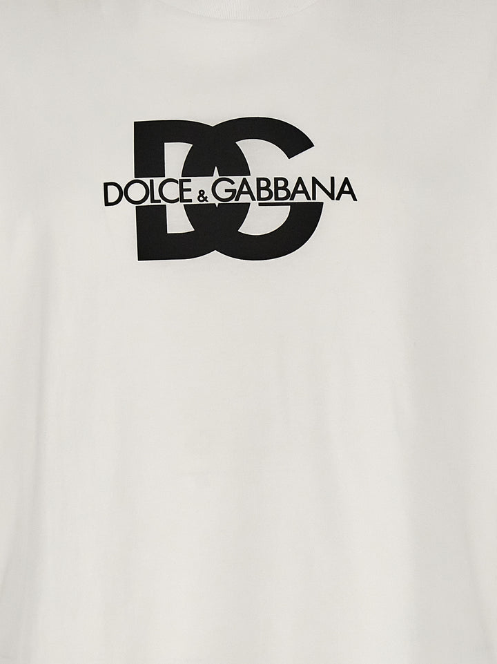 Dolce & Gabbana Logo T shirt - Bianco/Nero | 8c9458d0dd07524afcc5ebcd7b947d6ae7cd0980