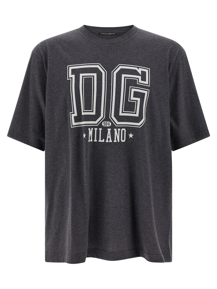 Dolce & Gabbana Flocked Print T shirt - Grigio | a00a0c7a32d566d2357115d8e15856459e6f444f