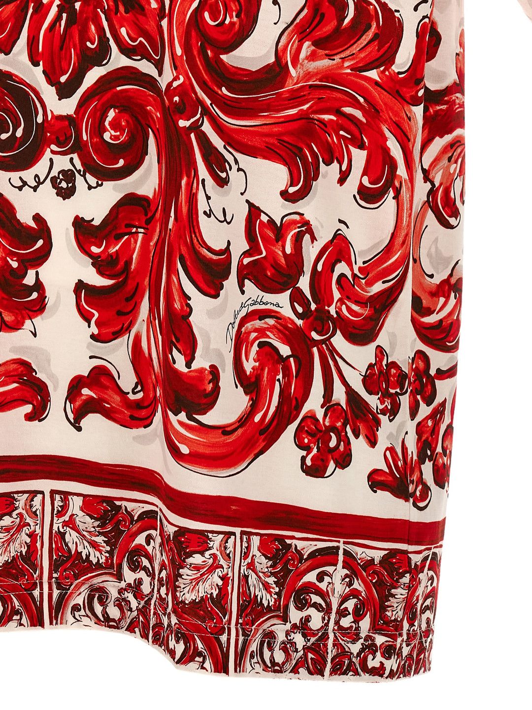Dolce & Gabbana Maiolica T shirt - Rosso | 30976ddf2b4842e649b97ce14a97d1549d34128d