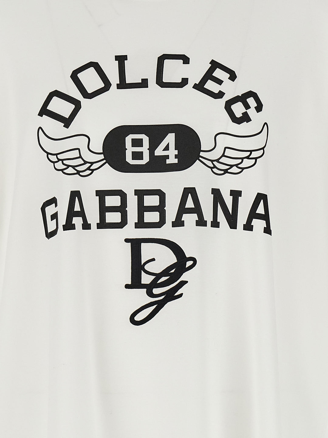 Dolce & Gabbana Logo Print T shirt - Bianco/Nero | 30560db6d6c36418034923b783858250e57740a4