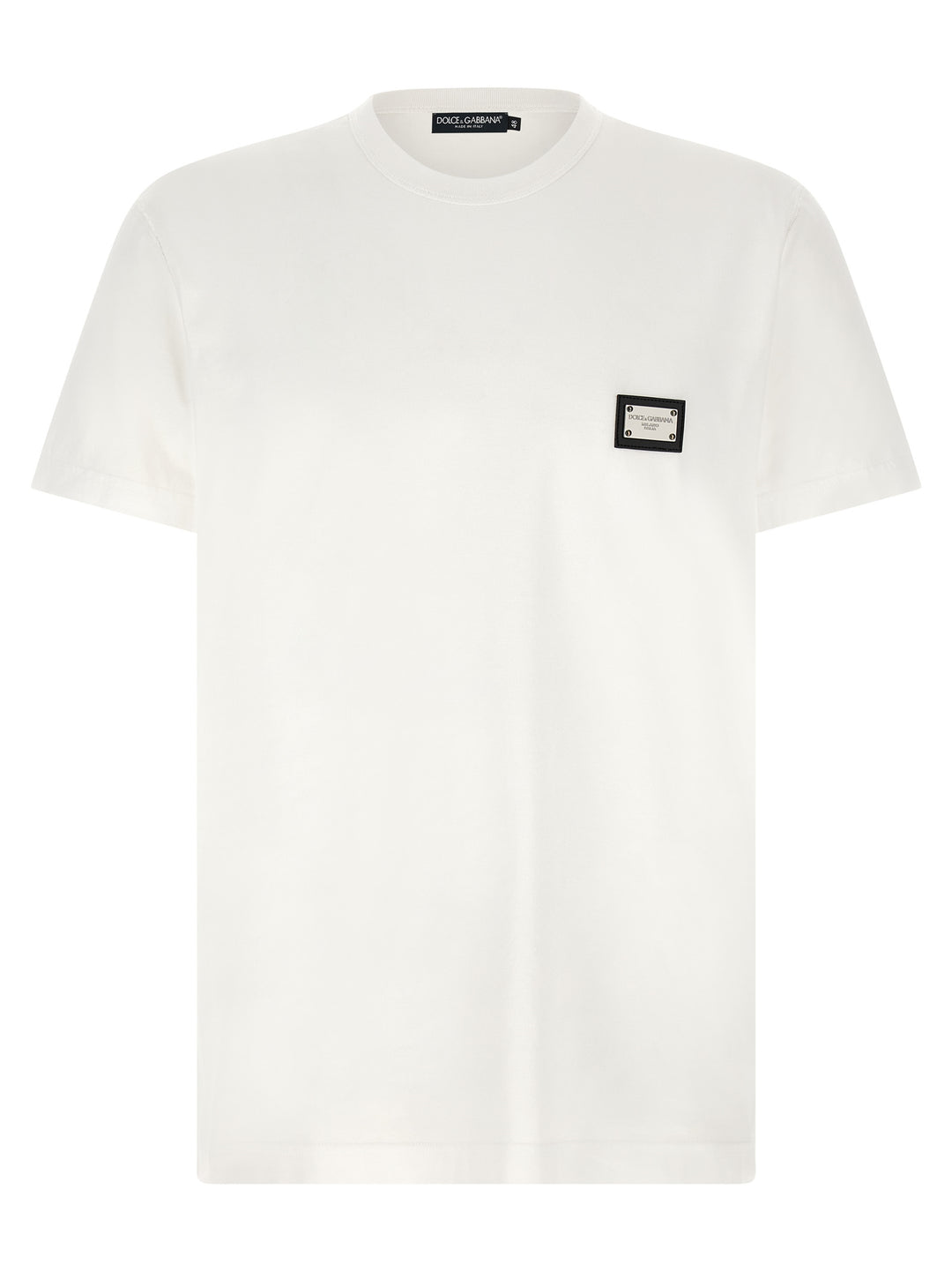 Dolce & Gabbana Logo Plate T shirt - Bianco | 430eaef2b0ae29f780356df0a6b7860191985262