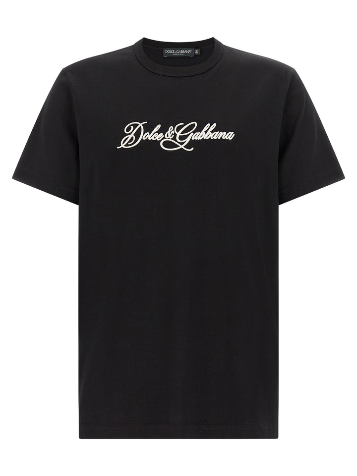 Dolce & Gabbana Logo Embroidery T shirt - Nero | 211d462ea85bdbd28d14a4f2ae086e0576e4cfb4