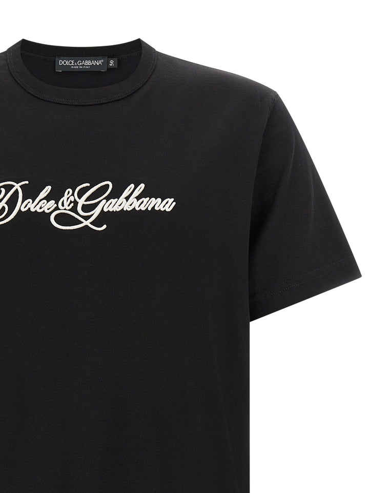 Dolce & Gabbana Logo Embroidery T shirt - Nero | 2bd248835860927ad9462e9a2394e272a2ea6a6e