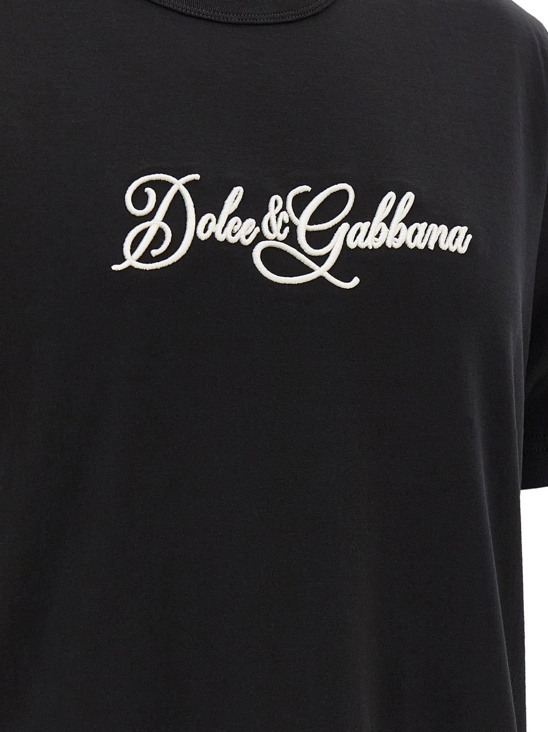 Dolce & Gabbana Logo Embroidery T shirt - Nero | 525c18a64ed541f68e08ca2aa74d56327951ae62