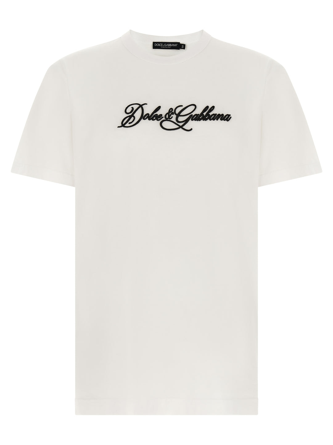 Dolce & Gabbana Logo Embroidery T shirt - Bianco | d803a98430354c614156b74b5efdc59cad02b7ba