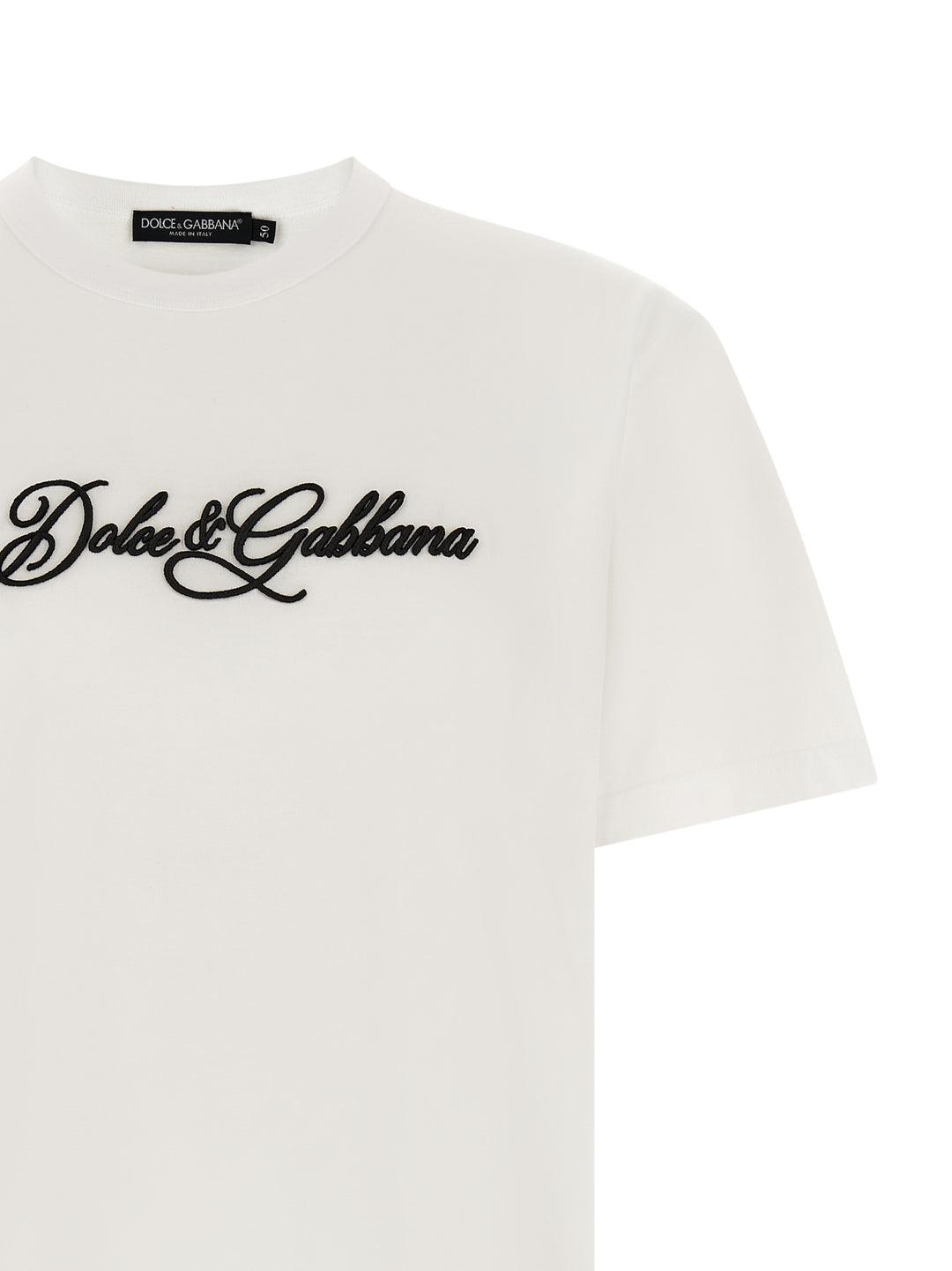 Dolce & Gabbana Logo Embroidery T shirt - Bianco | d1ec521c8deba6e5b691e4f517ae29fd73941c6d