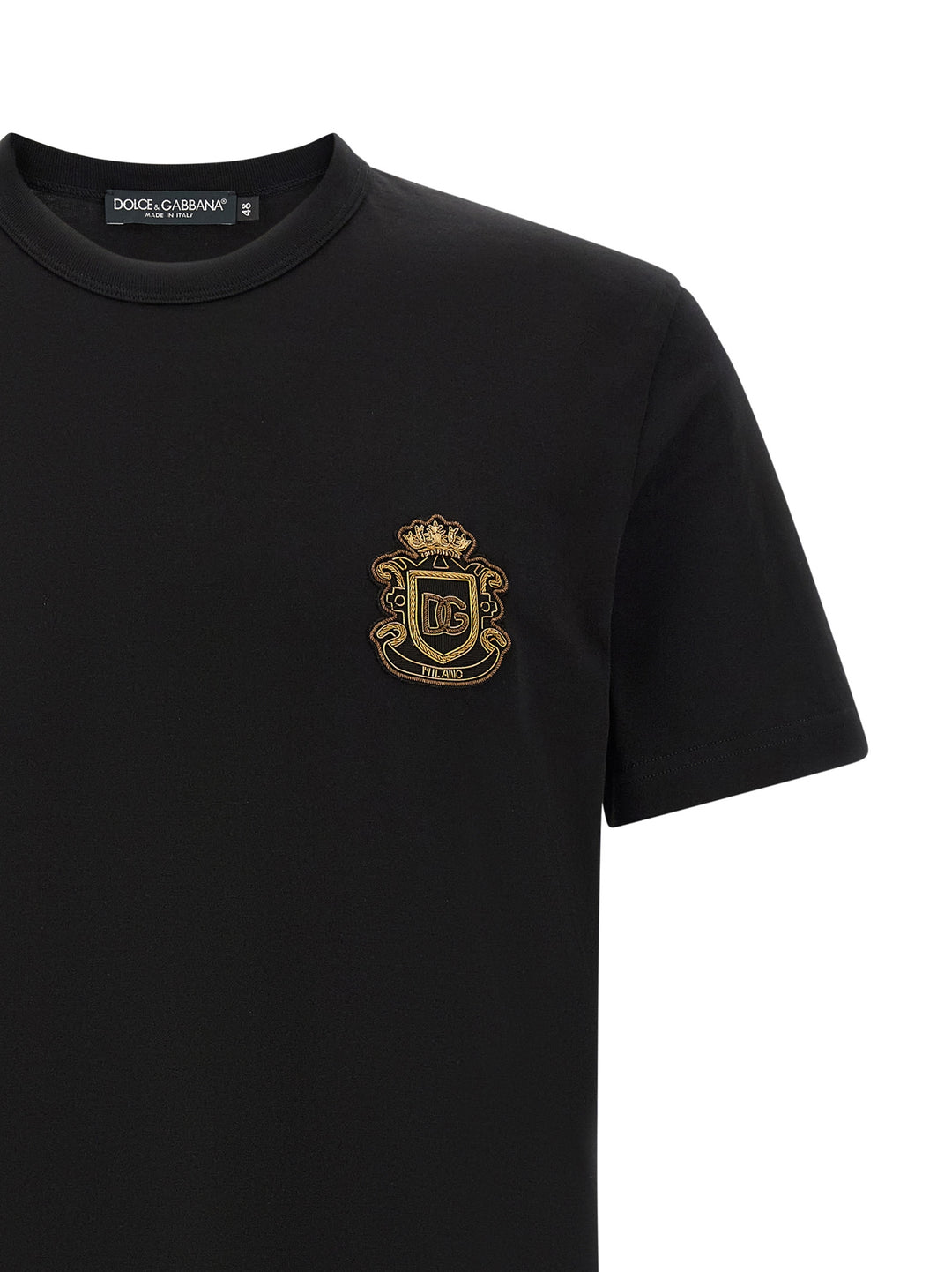 Dolce & Gabbana Heraldic Patch T shirt - Nero | 71f245586ff5b7ff360669c2bafb6a0ac0255799