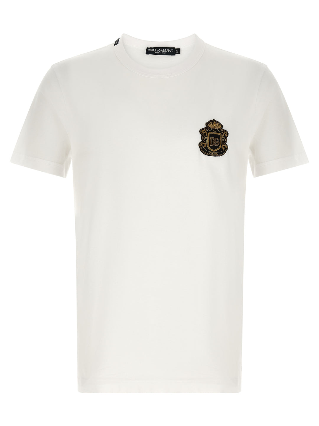 Dolce & Gabbana Heraldic Patch T shirt - Bianco | 65d94389896e918941784522bd23c46df49800b0