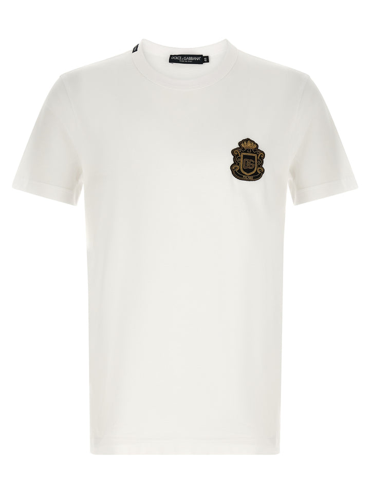 Dolce & Gabbana Heraldic Patch T shirt - Bianco | 65d94389896e918941784522bd23c46df49800b0