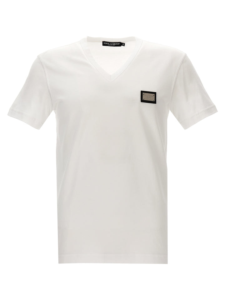Dolce & Gabbana Logo T shirt - Bianco | 043914b867673f70d7323b56c75af919e9292eaf