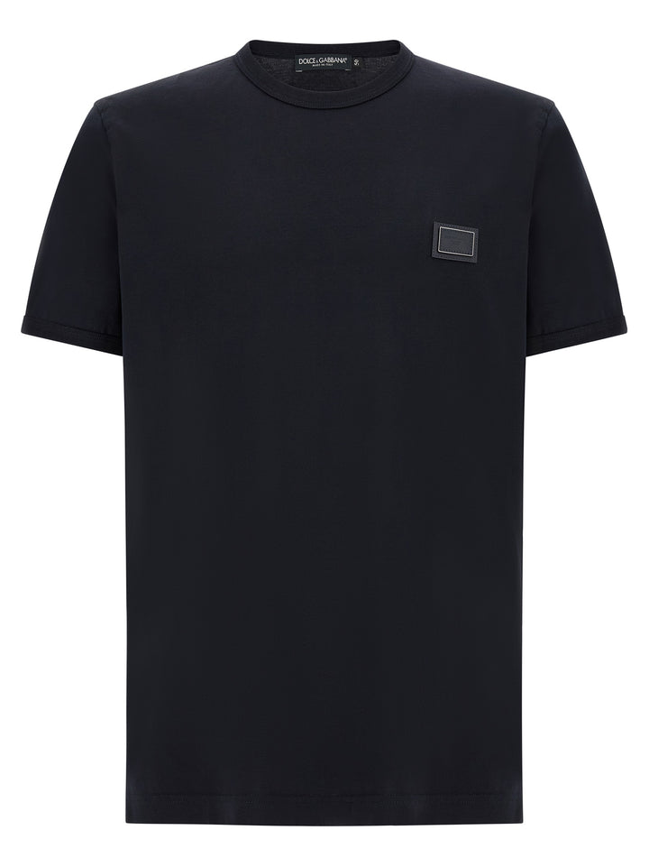 Dolce & Gabbana Metal Plate T shirt - Blu | 6db6b800c07ba0d1f44e50ca26a4e9f9461374fe