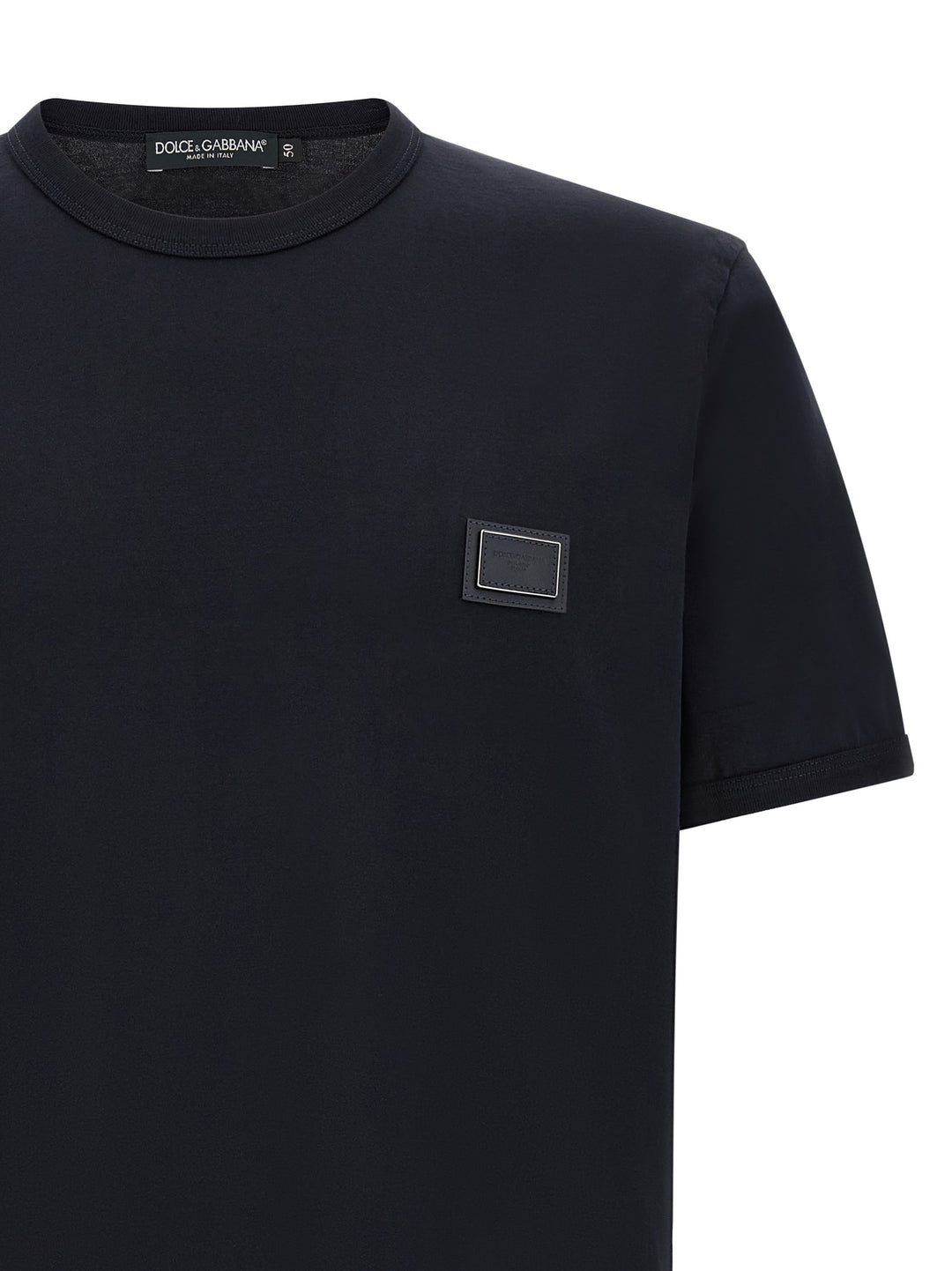 Dolce & Gabbana Metal Plate T shirt - Blu | c96ce15def9e662dae62ca7709da02e951740f5c