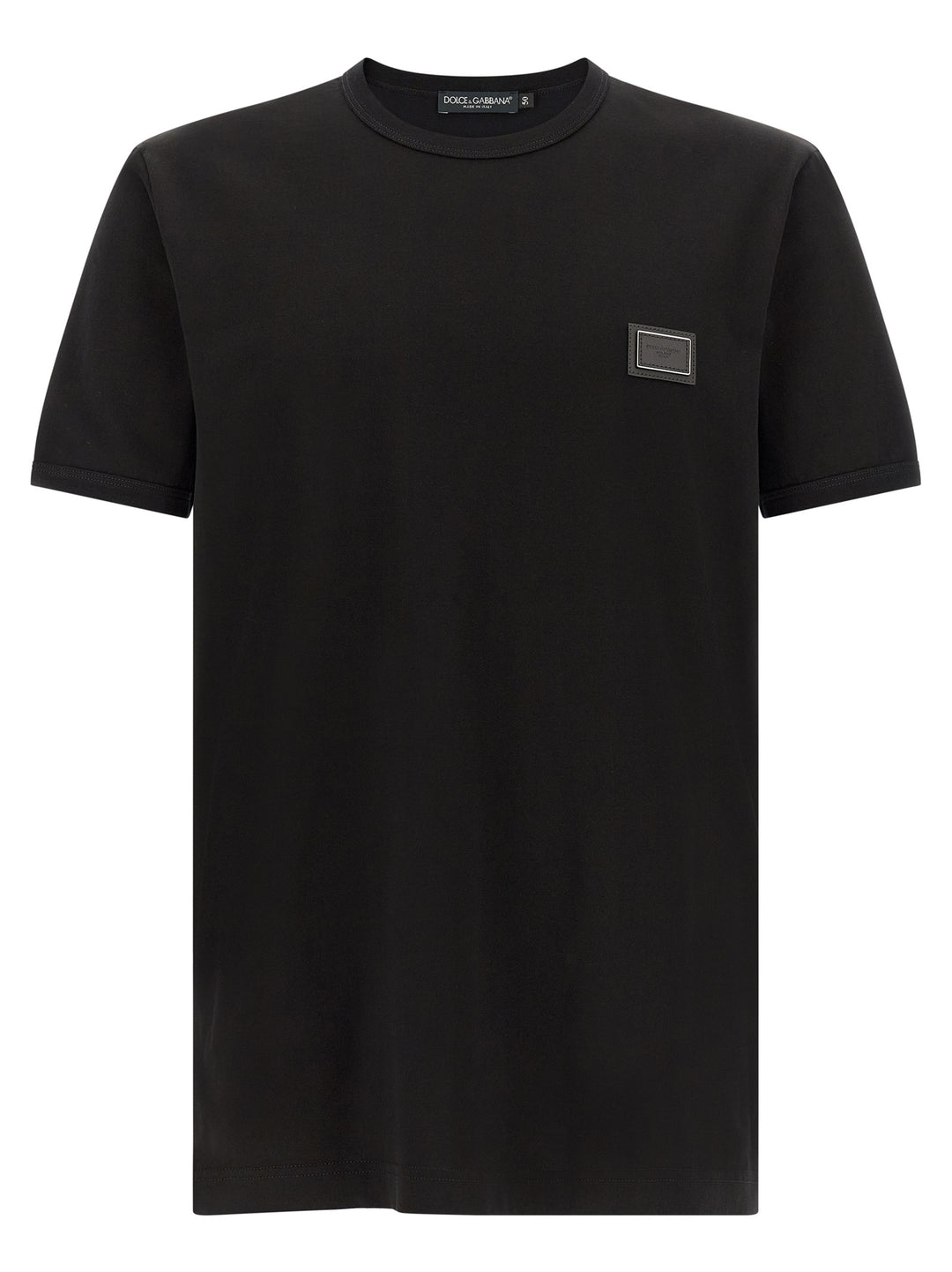 Dolce & Gabbana Metal Plate T shirt - Nero | adf77b3fd2611ee987b74bf86c64c6b88003ecdd