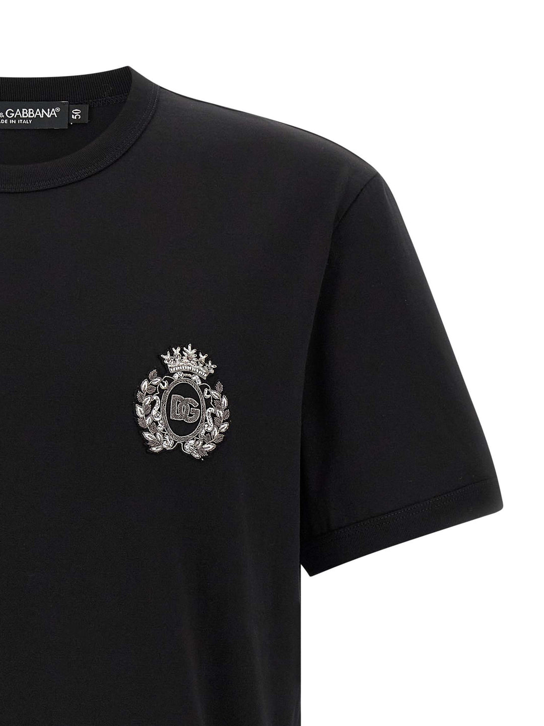 Dolce & Gabbana Heraldic Patch T shirt - Nero | 94aa1abe443b01577b62983e0a886864a897b1c3