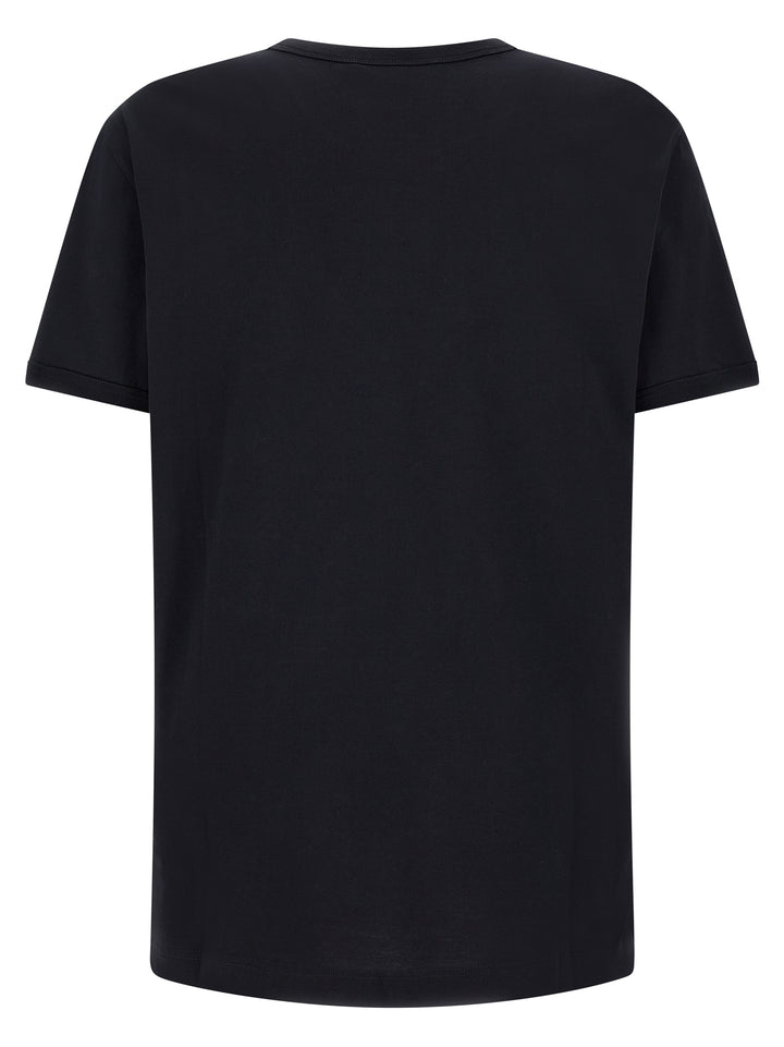 Dolce & Gabbana Logo Patch T shirt - Blu | b797d6546c40e22069f708ca4121389380857469