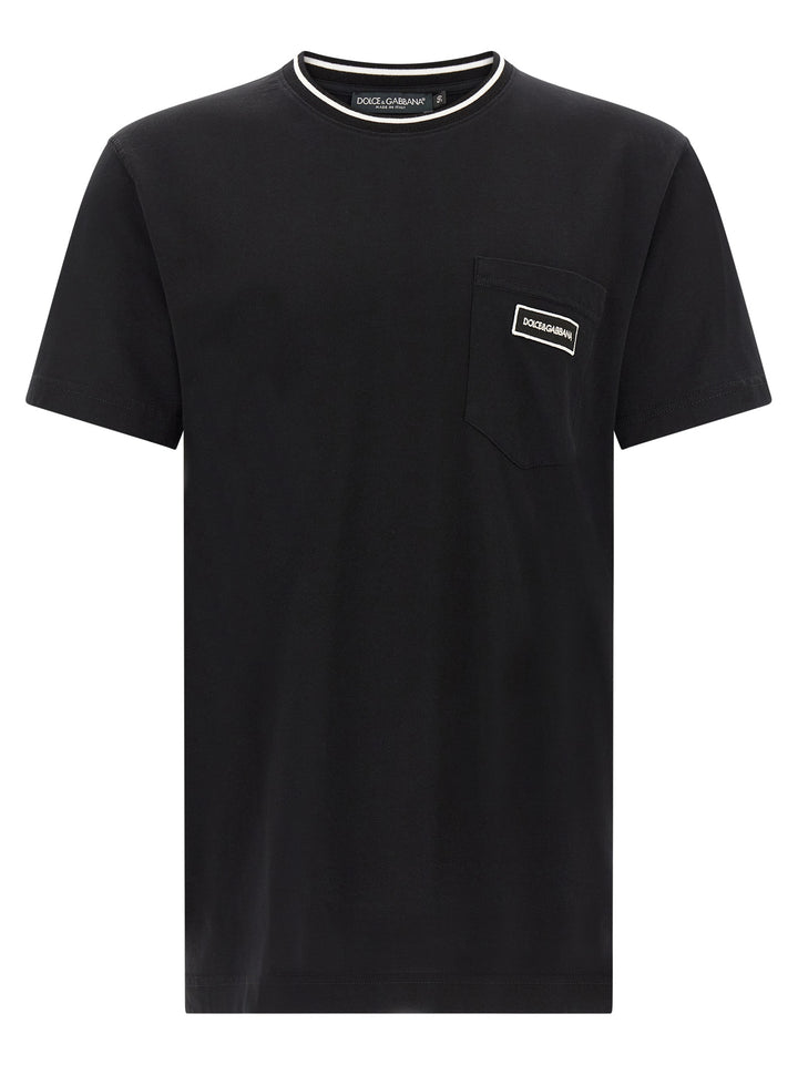 Dolce & Gabbana Logo Pocket T shirt - Nero | 977d9892928c57ee64ffbd18472beb7cddb23924