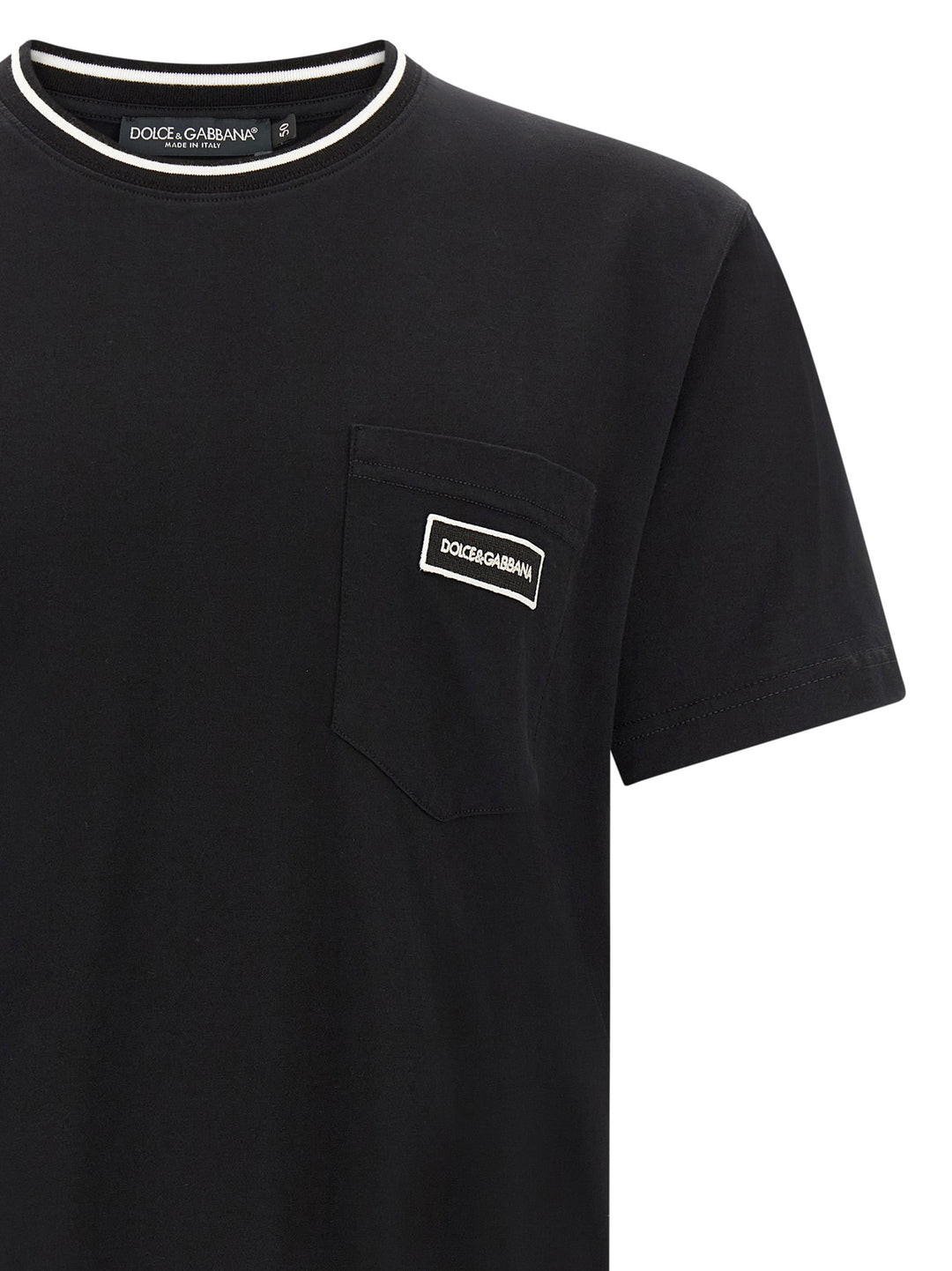 Dolce & Gabbana Logo Pocket T shirt - Nero | 910ba846fcbf57fb3669a6c4f49496dbee5c2166