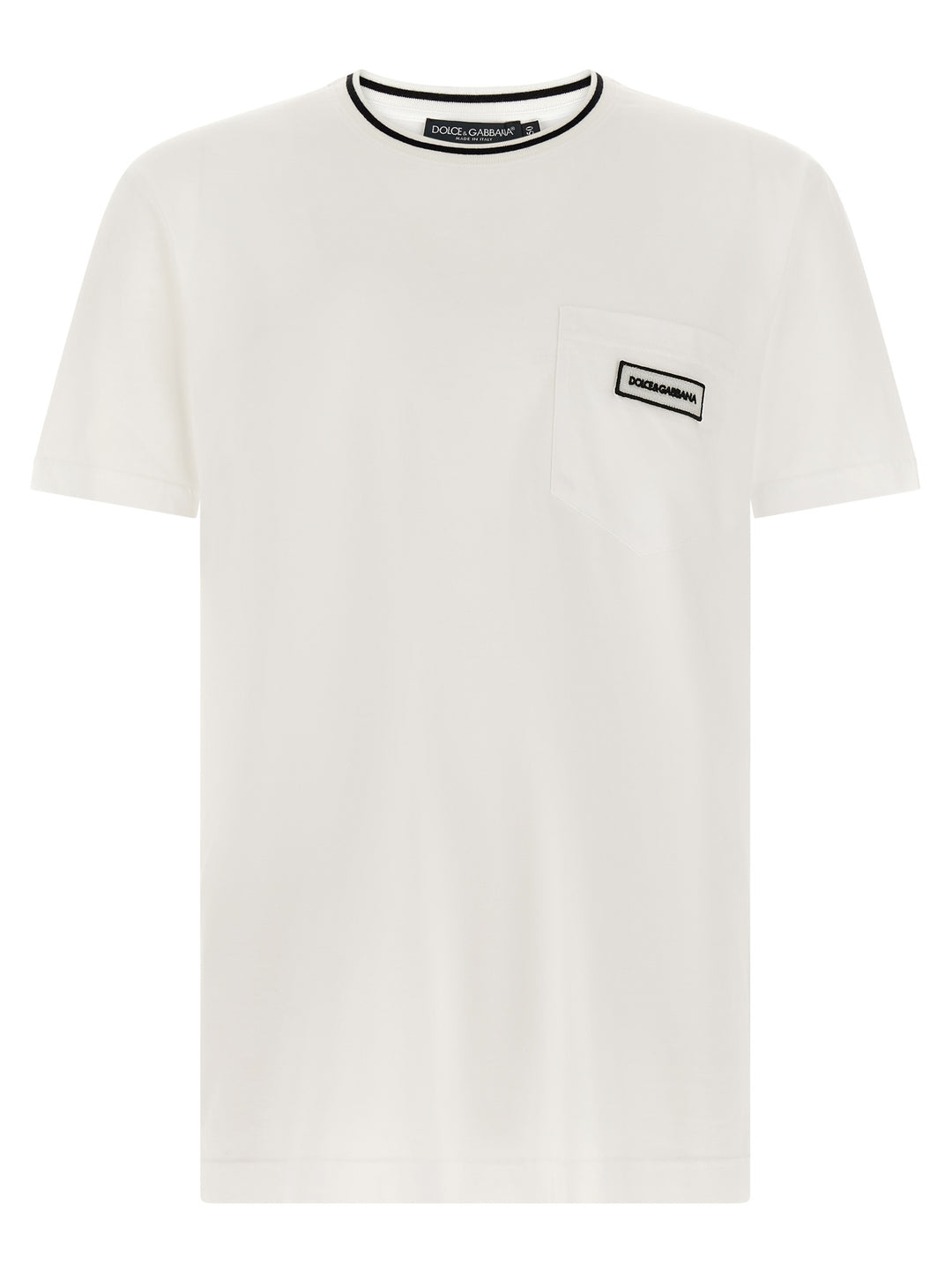 Dolce & Gabbana Logo Pocket T shirt - Bianco | 0f26c1f48225f12ed351179d8e527e6c49d53868