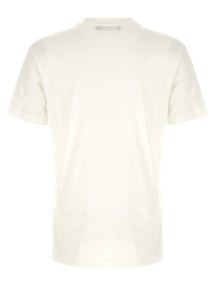 Dolce & Gabbana Logo Patch T shirt - Bianco | 65b34ad3a70feb98d401e9795756a3b98b3adc75