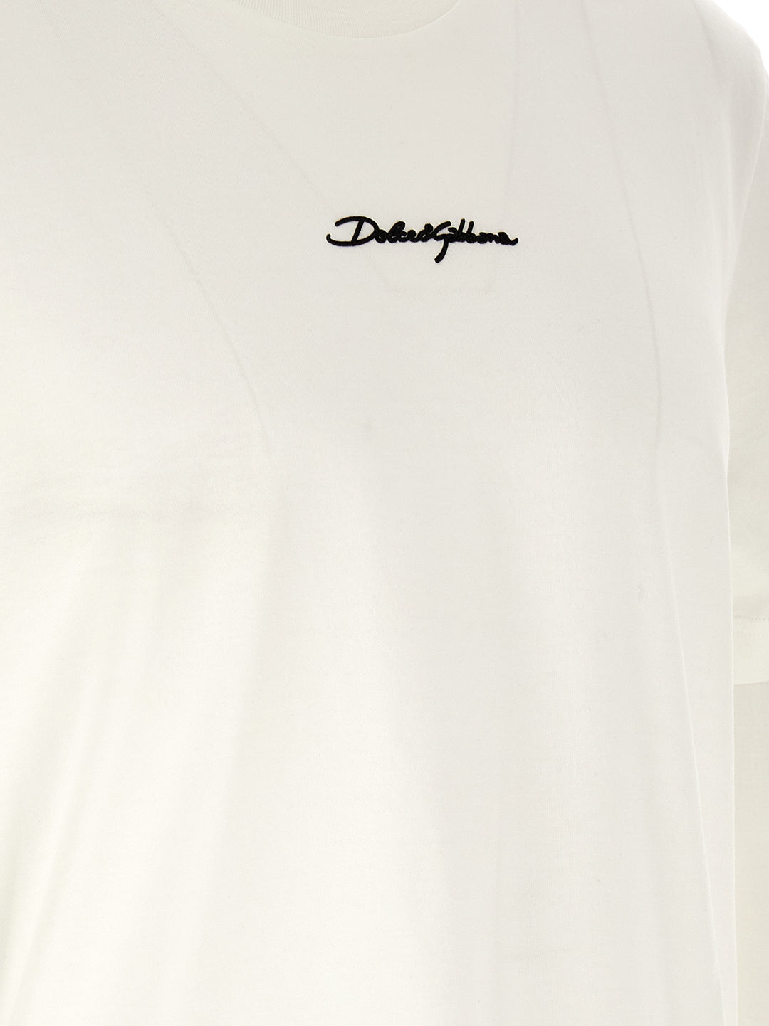 Dolce & Gabbana Logo Patch T shirt - Bianco | 019fc9da9208ac72b0ba2b68871eb85f514498ce