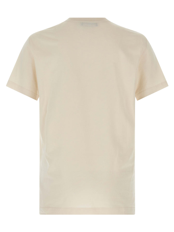 Dolce & Gabbana Double Embroidery T shirt - Beige | cc046151d624977c9cd51f36cc120f897190c86e