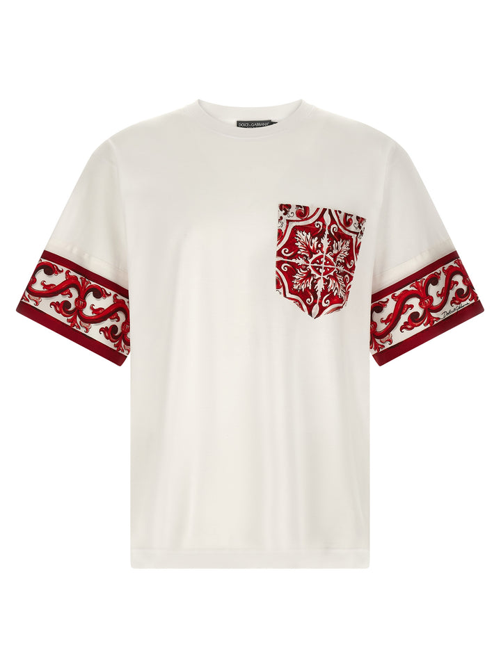 Dolce & Gabbana Maiolica T shirt - Rosso | 80a88b65865f55a60bdb4e1ec61ddff684f8b4ce