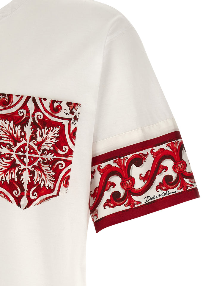 Dolce & Gabbana Maiolica T shirt - Rosso | c109818c6606d3404e3926459bf6f8d154642ba5