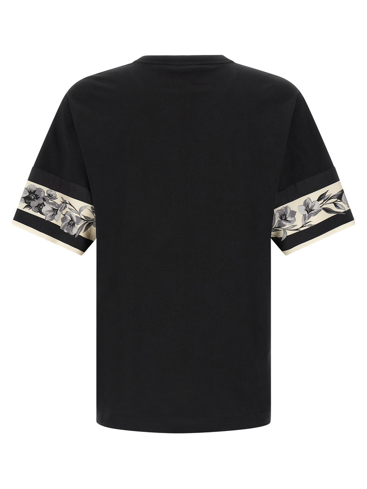 Dolce & Gabbana Silk Detail T shirt - Nero | f999ff316f806a68f140849352f16566615c35eb