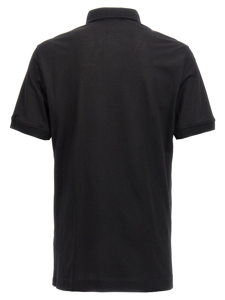 Dolce & Gabbana Logo Embroidery  Shirt Polo - Nero | 7a3f3d4b73ac31dc68145357c486ab9b514c52af