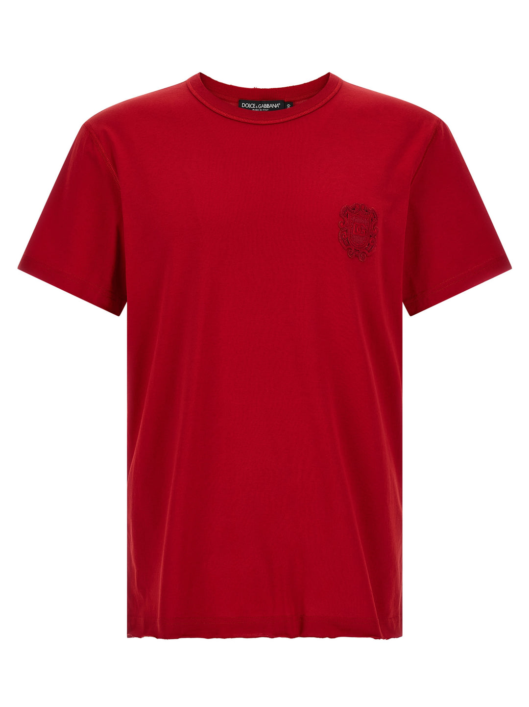 Dolce & Gabbana Tone-On-Tone Patch T shirt - Rosso | 391de62396362d1c382cdfae0494dba8d4b44331