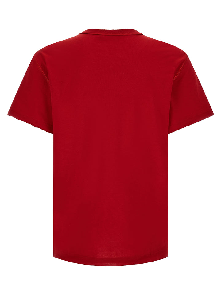 Dolce & Gabbana Tone-On-Tone Patch T shirt - Rosso | 5390bbb220e7fc1a53852d9576caba8b9f89dbc1