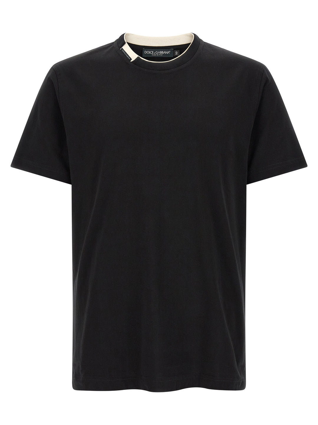 Dolce & Gabbana Double-Layer Collar T shirt - Nero | 4ac01b74aae86dbdff9aa7d862e897f5a1f55363