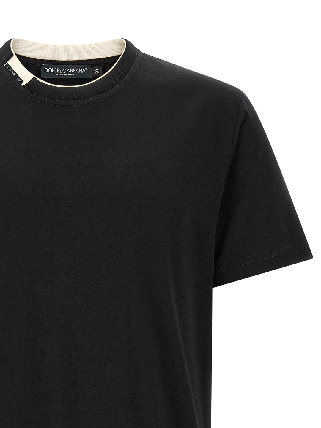 Dolce & Gabbana Double-Layer Collar T shirt - Nero | e90eb19784e0944e47f0d3592fd2f8ab66a78979