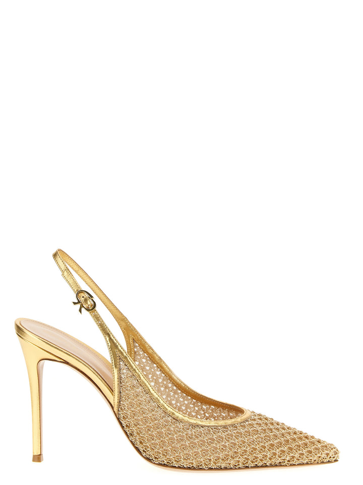 Gianvito Rossi Nikki Decollete - Oro | b6e45cf3bbf7ed60f30942278bca6204ede49c59
