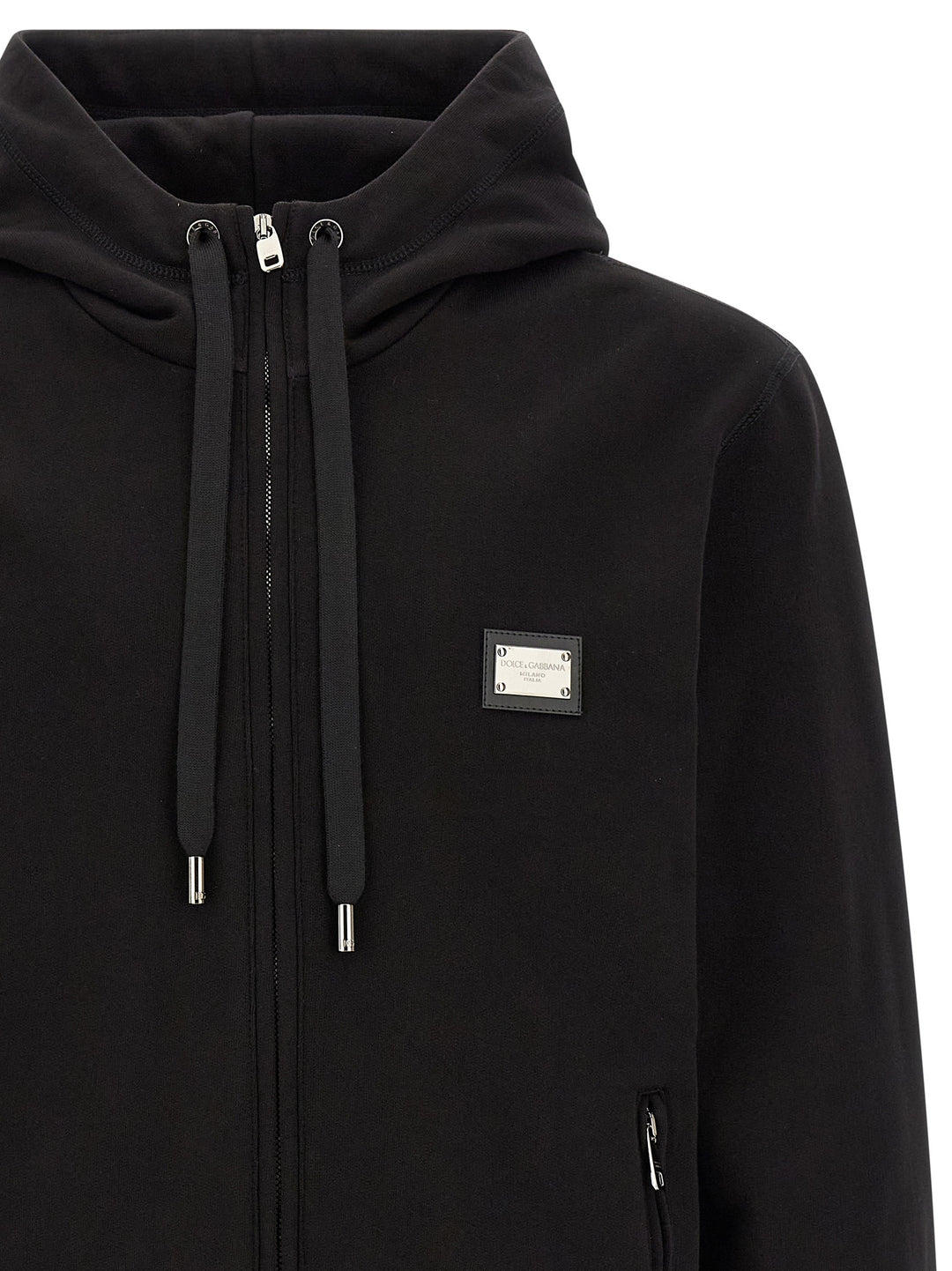 Dolce & Gabbana Logo Plaque Hoodie Felpe - Nero | d872727a6ae2d37413f4d214afb971952ef564b5