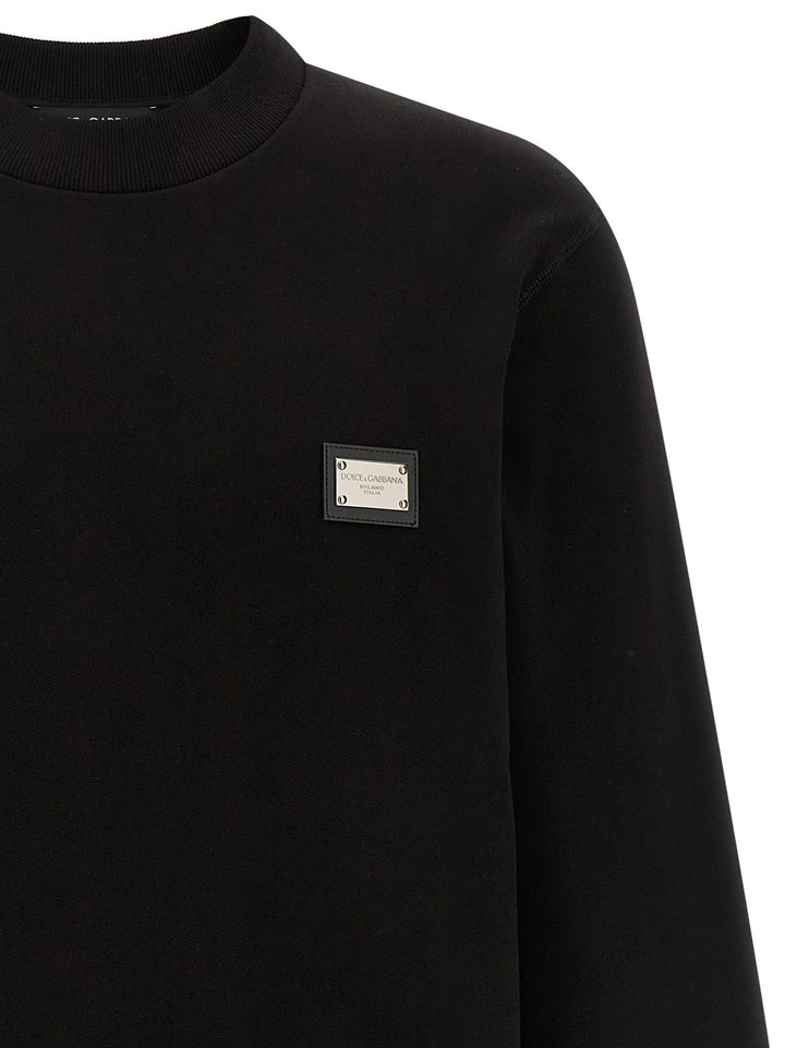 Dolce & Gabbana Logo Plate Felpe - Nero | 4d5260d5ea5cc03d9c733f282d24f4cf84add83f
