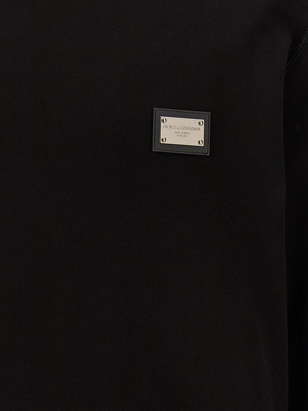 Dolce & Gabbana Logo Plate Felpe - Nero | df31b95f40d0c5e8ba4fb490869d893a244d54dd