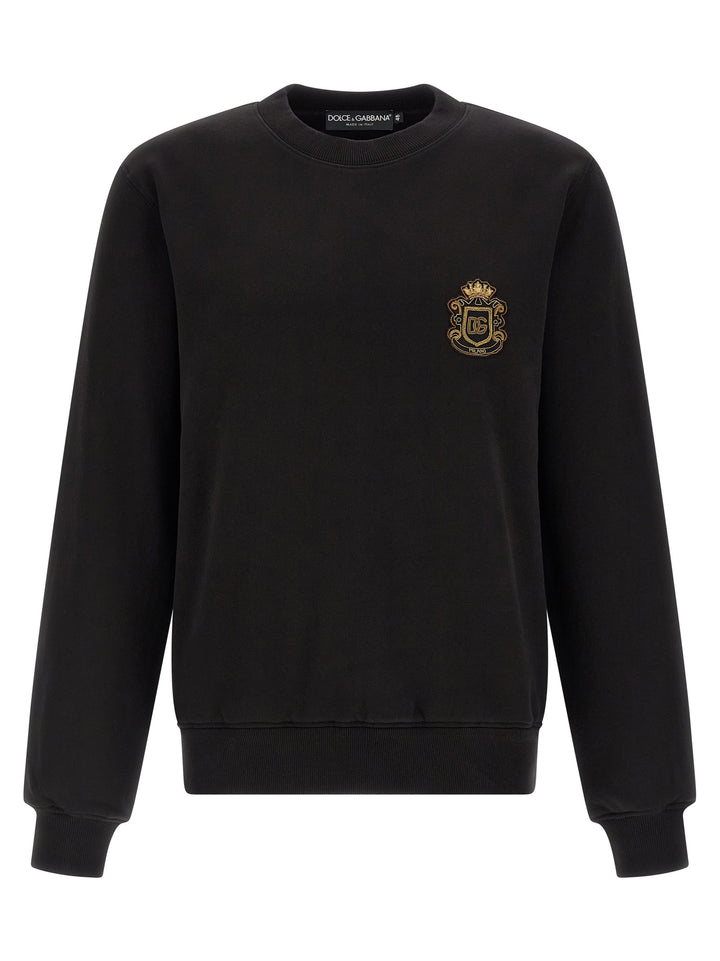 Dolce & Gabbana Heraldic Patch Felpe - Nero | d152c51e9cc654efbbc8386e3ea728f8dbbfd85b