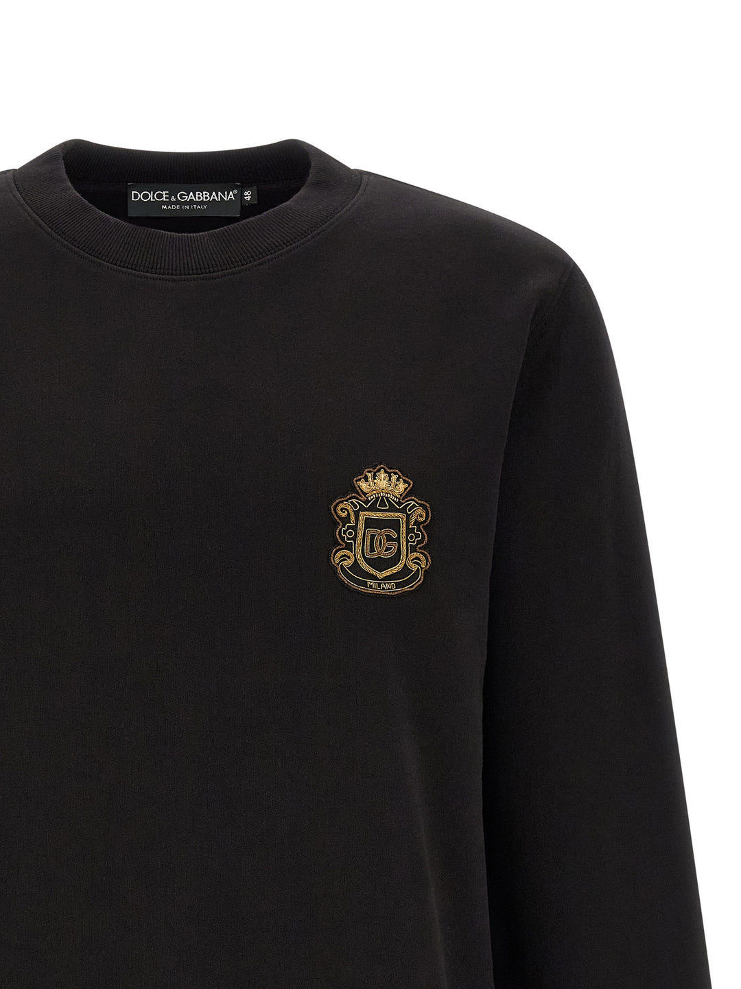 Dolce & Gabbana Heraldic Patch Felpe - Nero | eacbd3db2cf817c312fbafb4c5ed066bd03479ef