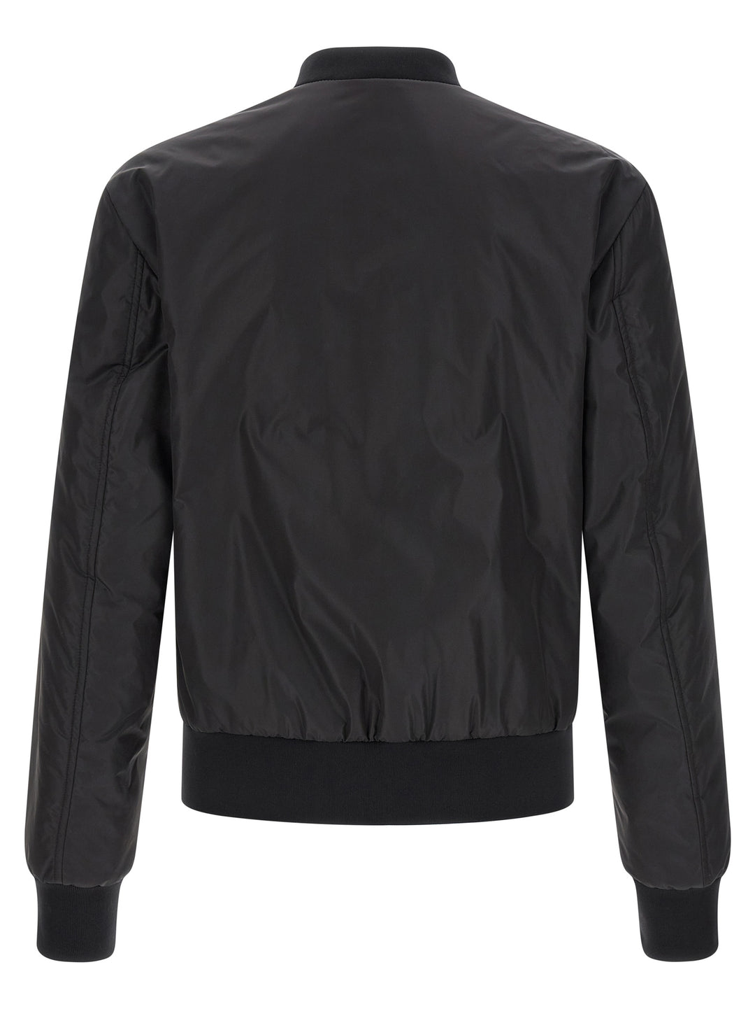 Dolce & Gabbana Logo Plaque Bomber Jacket Puffer Jackets - Nero | f5ab03cf540de64f832141d225d1dd5663a34666