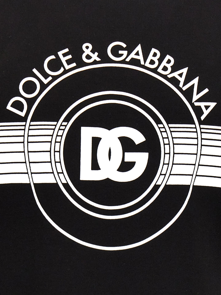 Dolce & Gabbana Logo Print Felpe - Bianco/Nero | 69ab9c1bb1a52dcd0785724b89029f42896646e8